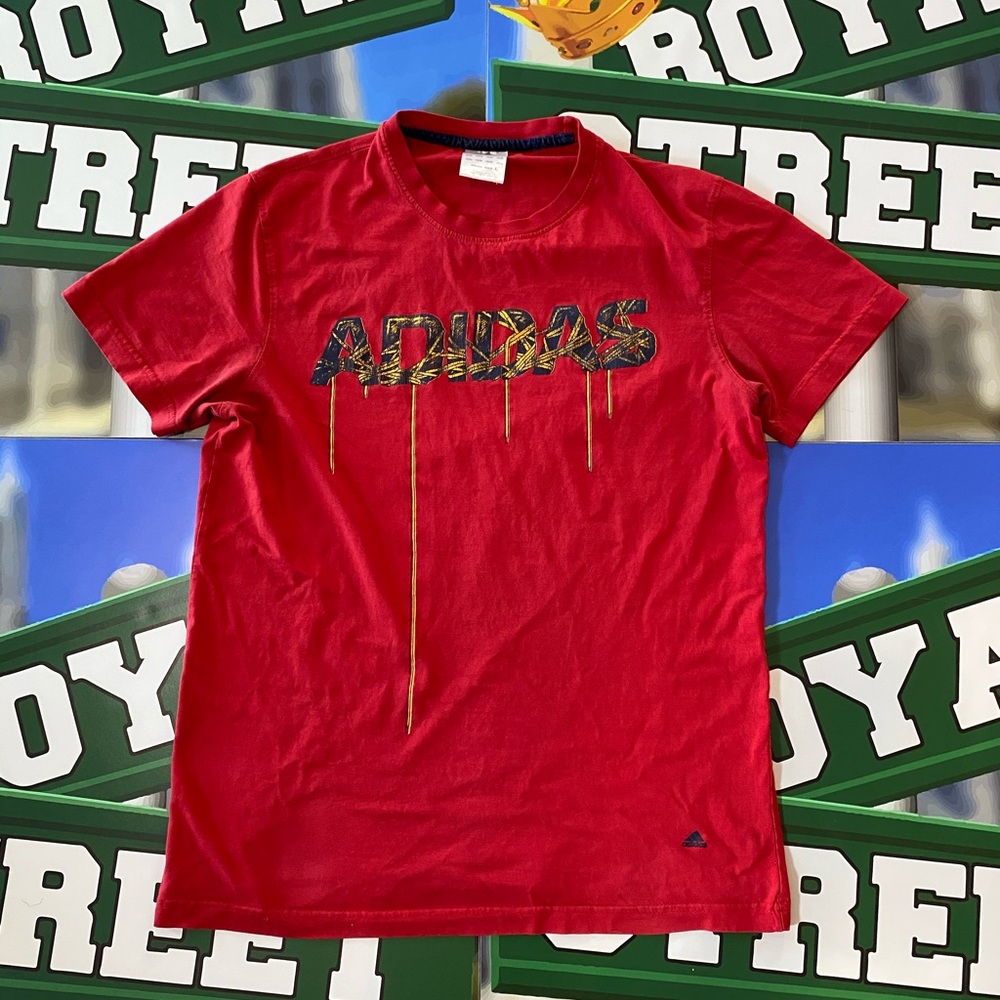 Vintage adidas shoestring graphic tee